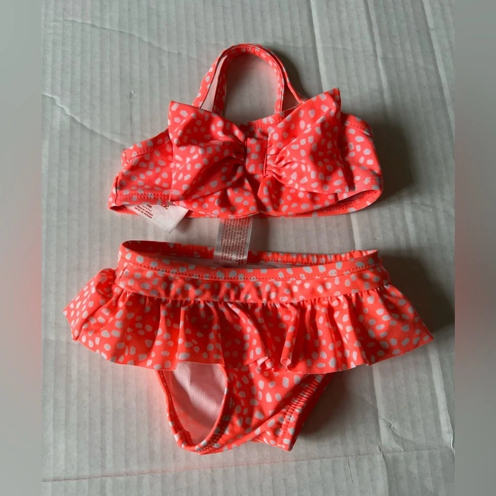 20. Cat & Jack Girls' Swimwear pink polka dots